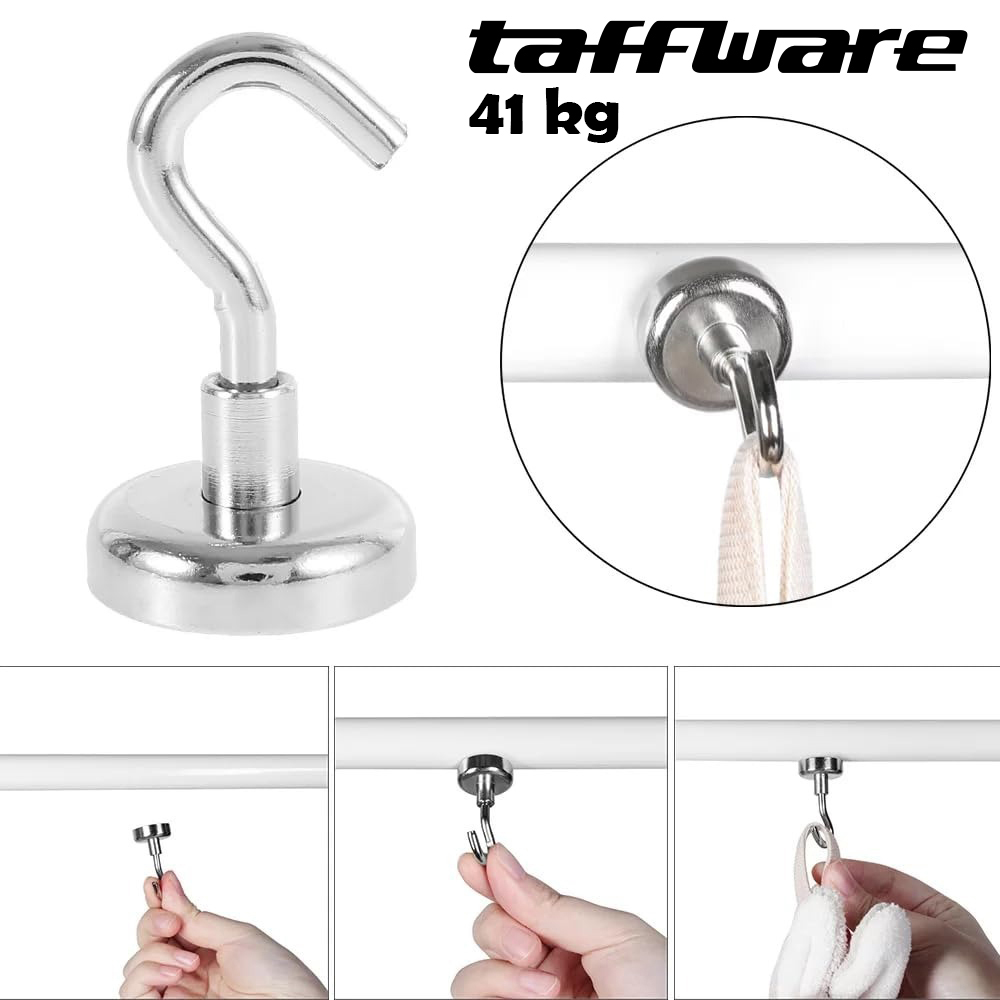 Gambar produk Taffware Magnet Gantungan Hook Hanging Strong Neodymium N35 41kg - SNF36/SNF42/LNF48