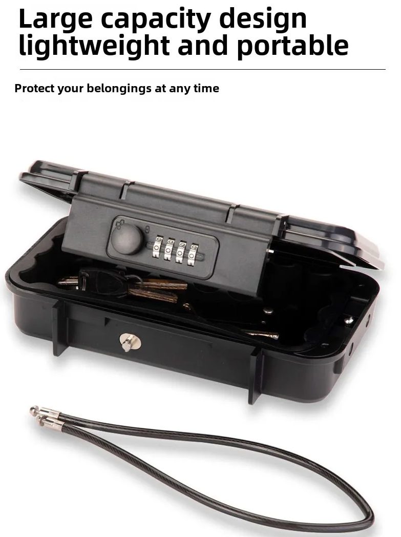 Gambar produk MOOL Kotak Brankas Travel Safe Box Password Lock 4 Digit 24x15x6cm - G13-5