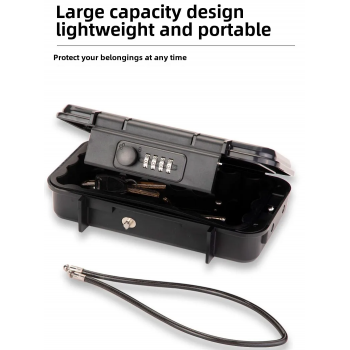 Gambar produk MOOL Kotak Brankas Travel Safe Box Password Lock 4 Digit 24x15x6cm - G13-5