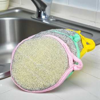 TaffHOME Spons Cuci Piring Double Side Cleaning Sponge 3 PCS - 020 Gambar produk TaffHOME Spons Cuci Piring Double Side Cleaning Sponge 3 PCS - 020