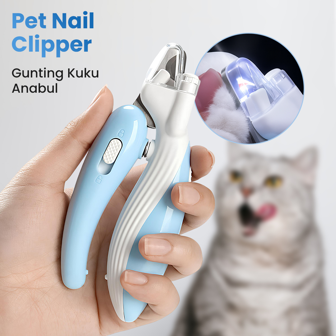 YIYUEQIANLI Pemotong Kuku Hewan Pet Dog Cat Nail Clipper LED - YIY001 Gambar produk YIYUEQIANLI Pemotong Kuku Hewan Pet Dog Cat Nail Clipper LED - YIY001