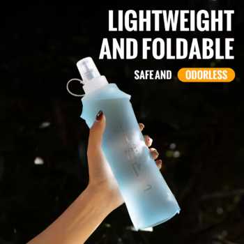 Gambar produk TaffSPORT Botol Minum Lipat Soft Flask Running Water Bottle 500ml - TF-50