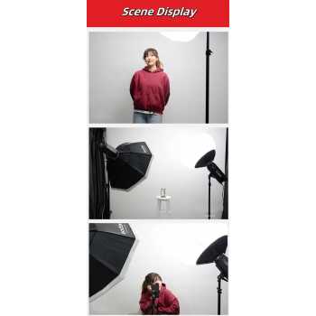 BSIDE Softbox Parabolik Lentera Reflector Lighting Bowens Mount 65cm - BS06 Gambar produk BSIDE Softbox Parabolik Lentera Reflector Lighting Bowens Mount 65cm - BS06