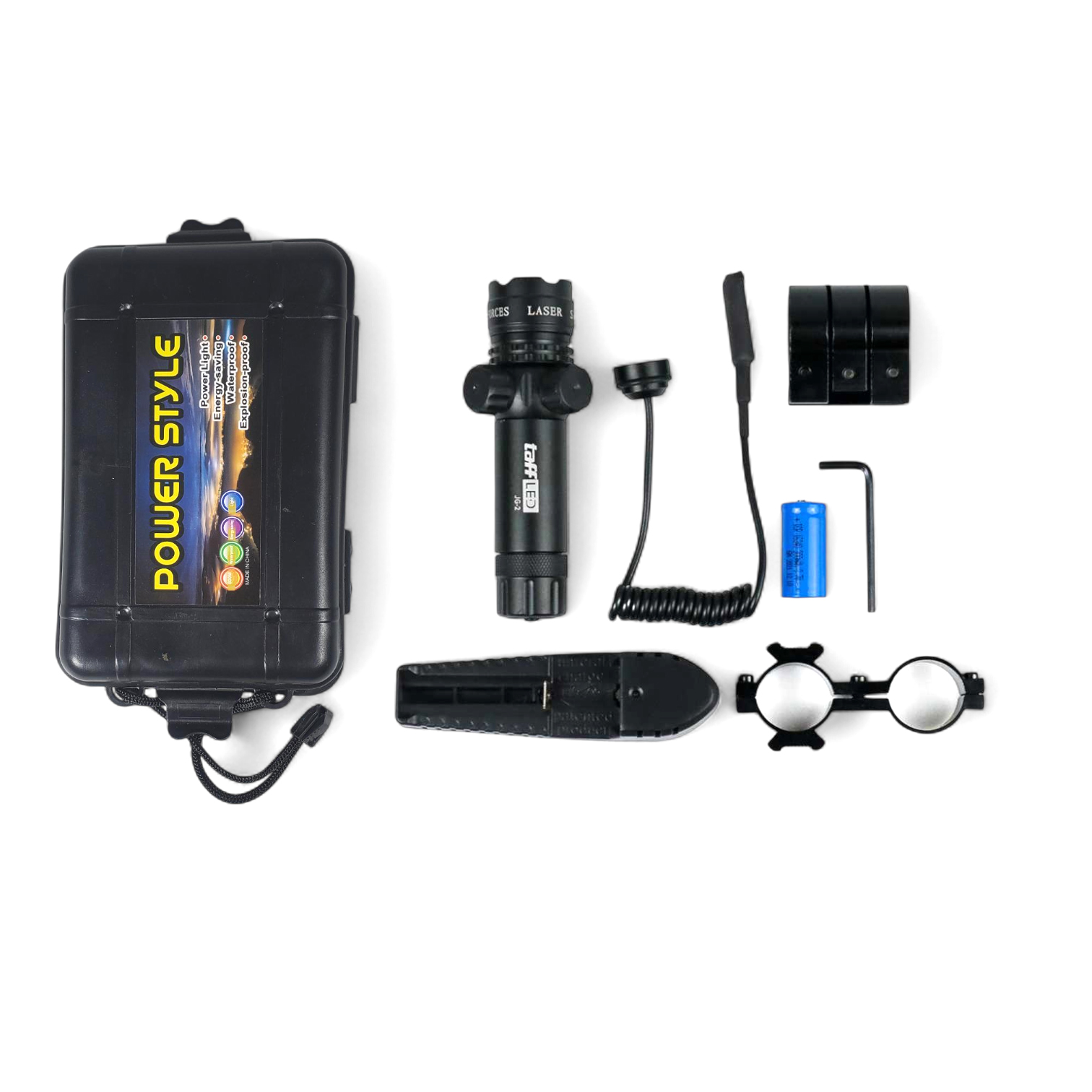 Gambar produk TaffLED Tactical Red Dot Laser Gun Scope with Baterry and Charger - JG-2