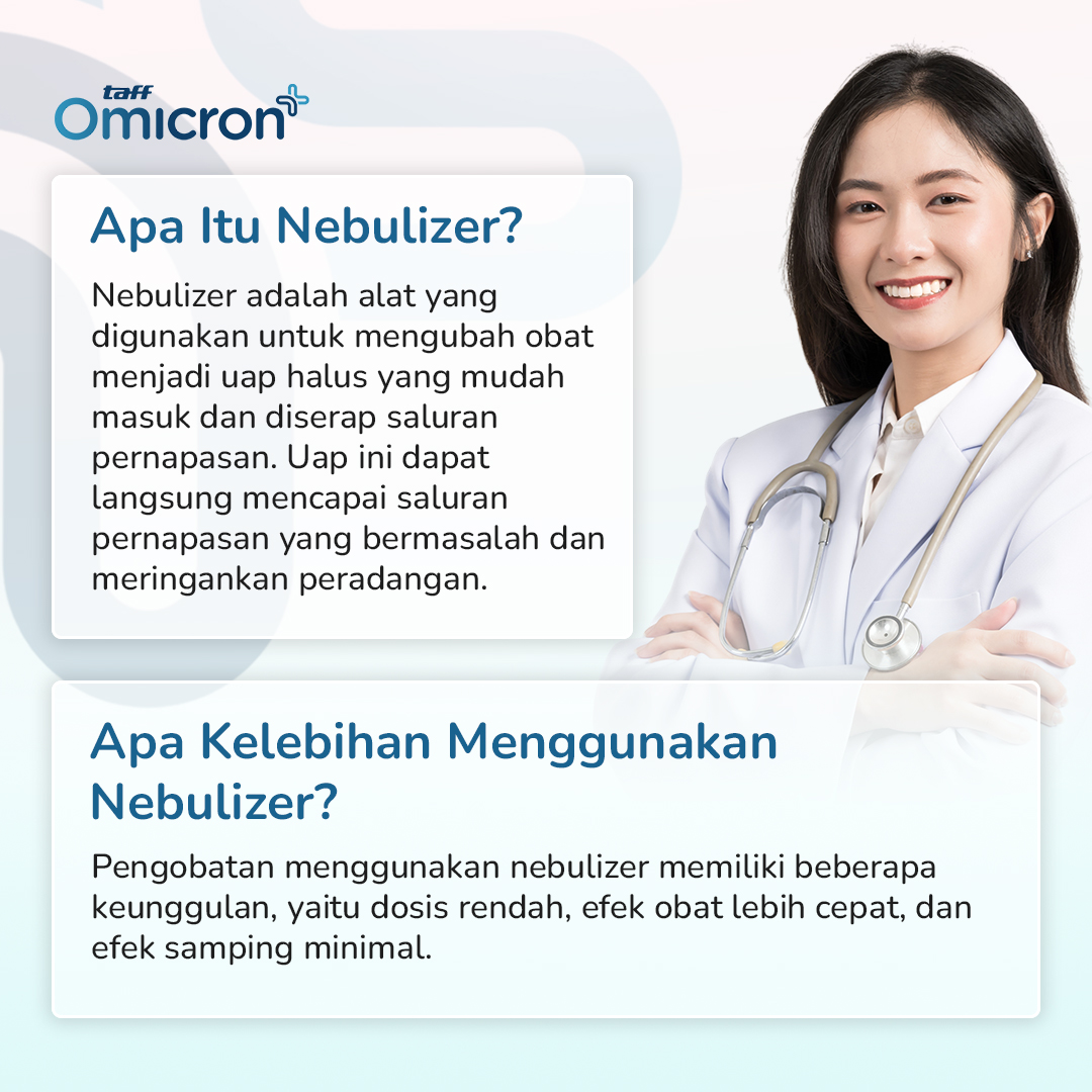 TaffOmicron Alat Terapi Pernapasan Compressor Nebulizer Inhaler - SZ5 Gambar produk TaffOmicron Alat Terapi Pernapasan Compressor Nebulizer Inhaler - SZ5