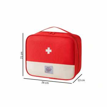 Gambar produk Le Around Tas Perlengkapan Obat P3K First Aid Bag Nilon 26x21x13cm - LG130