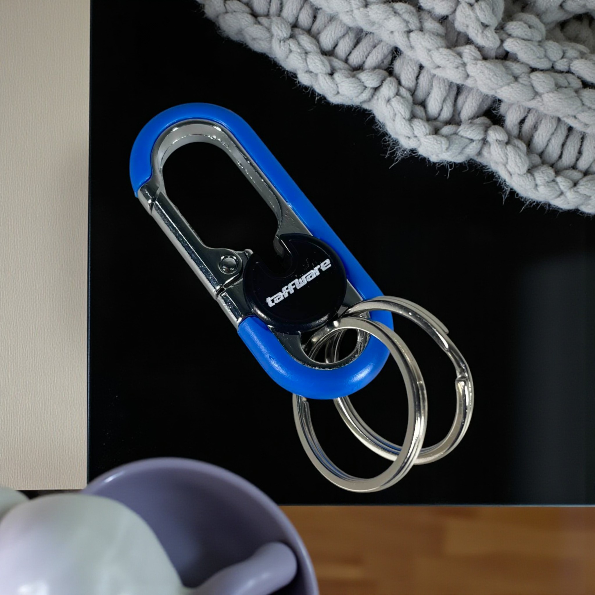 Taffware Gantungan Kunci Carabiner Keychain Clip Stainless Steel - A3746 Gambar produk Taffware Gantungan Kunci Carabiner Keychain Clip Stainless Steel - A3746