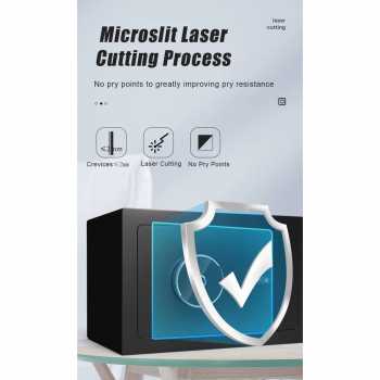 Gambar produk DAYI Kotak Brankas Fingerprint Anti Theft Safety Box 20x31x20cm - DY-20
