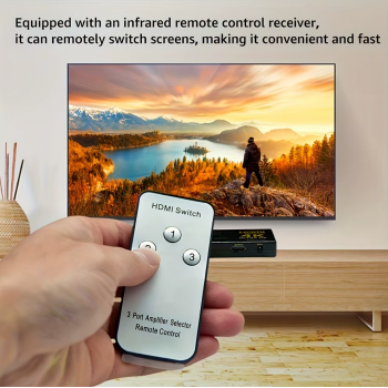 Gambar produk Duorem HDMI Switcher Splitter 3 Port 4K x 2K Ultra HD with Remote - DR105