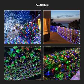 Gambar produk TaffLED Lampu Hias Jaring String Lights Decoration EU Plug 1.5x1.5M - EK-04