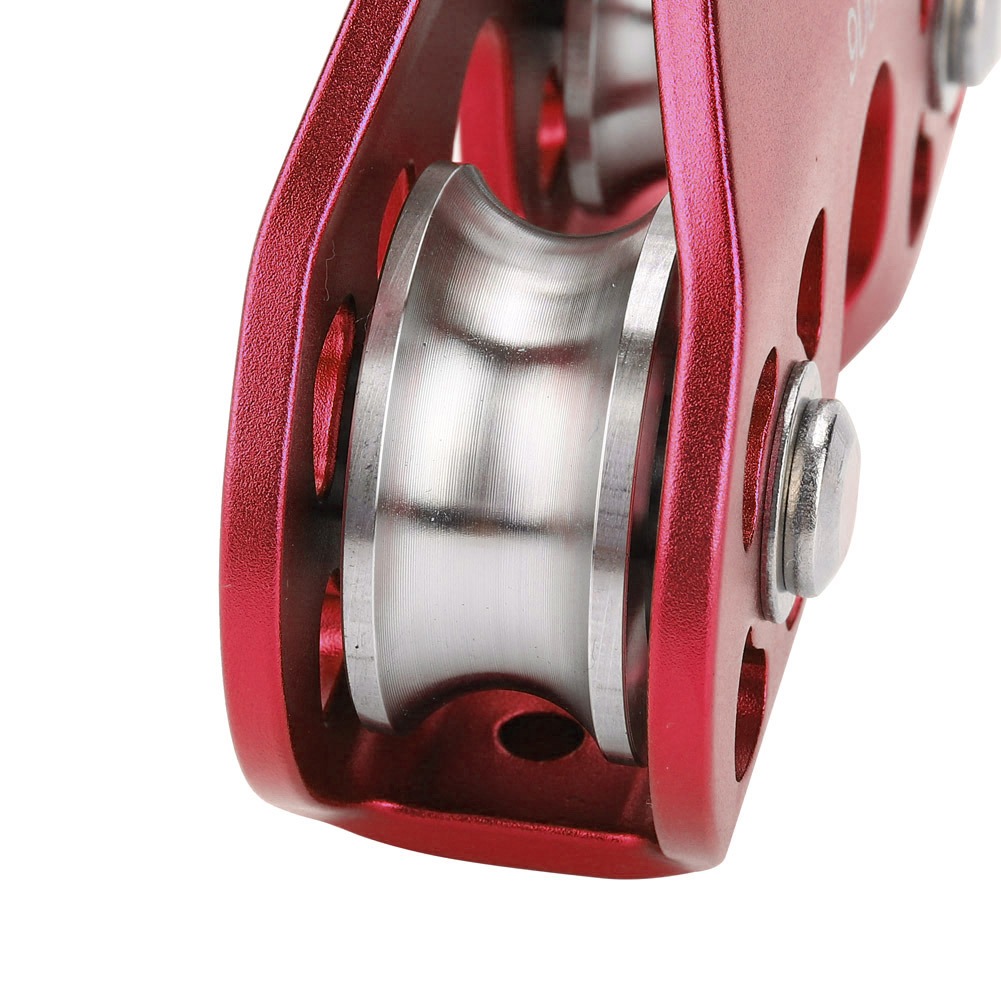 Gambar produk TaffSPORT Double Pulley Tandem Zipline Smooth Surface Aluminium 30kN - ZWA006