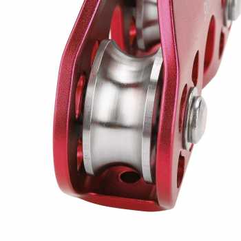 Gambar produk TaffSPORT Double Pulley Tandem Zipline Smooth Surface Aluminium 30kN - ZWA006
