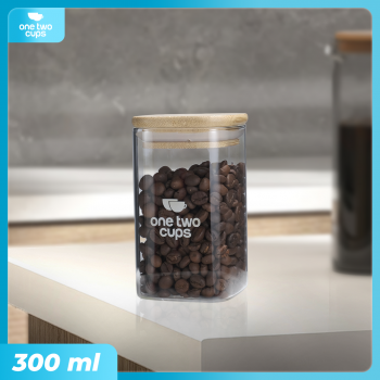 One Two Cups Toples Kaca Penyimpanan Makanan Kedap Udara Storage Jar - HC1019