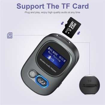 VIKEFON Bluetooth Adapter 2in1 Transmitter Receiver Audio 5.3 2.4GHz - T68 Gambar produk VIKEFON Bluetooth Adapter 2in1 Transmitter Receiver Audio 5.3 2.4GHz - T68