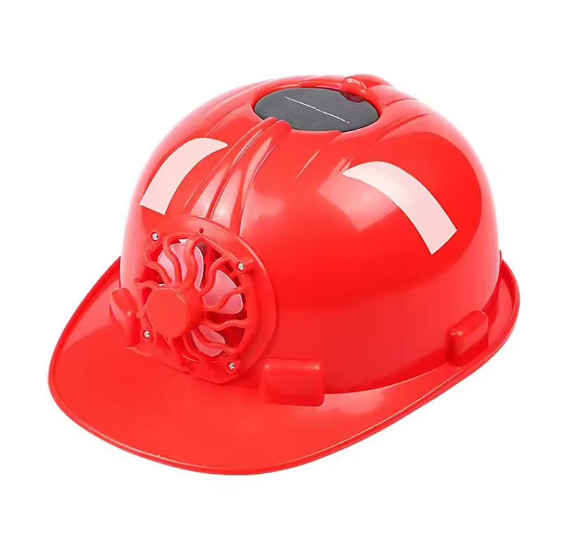 SDJZT Helm Proyek Konstruksi K3 Kipas Tenaga Surya Safety PE Material - LM02 Gambar produk SDJZT Helm Proyek Konstruksi K3 Kipas Tenaga Surya Safety PE Material - LM02