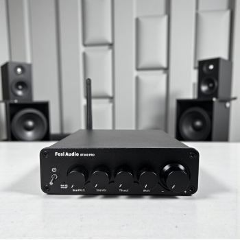 Gambar produk Fosi Audio Amplifier Bluetooth 5.0 HiFi 2.1 Channel 165x2+350W TPA3255 - BT30D PRO- MAX