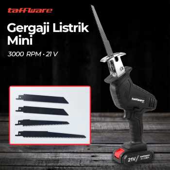 Taffware Gergaji Listrik Mini Cordless Saw 3000RPM 21V 799W - YJ08-4