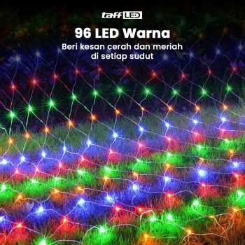 Gambar produk TaffLED Lampu Hias Jaring String Lights Decoration EU Plug 1.5x1.5M - EK-04