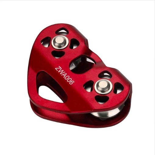 Gambar produk TaffSPORT Double Pulley Tandem Zipline Smooth Surface Aluminium 30kN - ZWA006