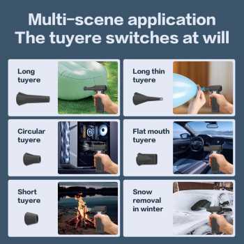 Gambar produk Taffware Air Duster Blower Mini Turbo Jet Fan 8000mAh 245W with Nozzle - C29