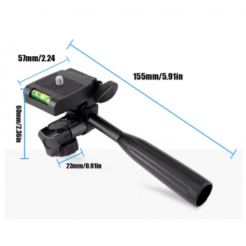 MovingMic Tripod Head Gimbal Phone Camera Micro SLR 360 Degree Rotate - MV05 Gambar produk MovingMic Tripod Head Gimbal Phone Camera Micro SLR 360 Degree Rotate - MV05