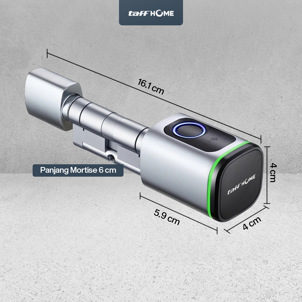 Gambar produk TaffHOME Smart Door Lock Fingerprint Bluetooth Card Alarm Tuya Smart - S1-B60