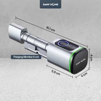 Gambar produk TaffHOME Smart Door Lock Fingerprint Bluetooth Card Alarm Tuya Smart - S1-B60