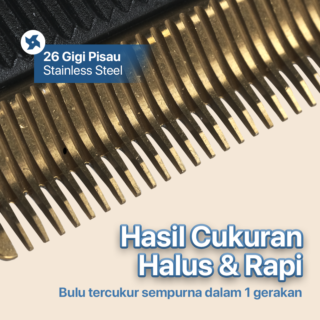 Mata Pisau Cukur Hewan Pet Clipper Stainless for Baorun P6 P7 S1 P9 - CP44 Gambar produk Mata Pisau Cukur Hewan Pet Clipper Stainless for Baorun P6 P7 S1 P9 - CP44