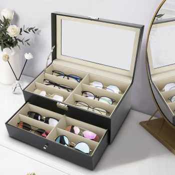 Gambar produk JOCESTYLE Kotak Display Kacamata Eyeglasses Sunglasses Box 12 Slot - SWK78