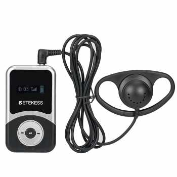 RETEKESS Audio Tour Guide Wireless Receiver 900mAh with Earphone - T131S Gambar produk RETEKESS Audio Tour Guide Wireless Receiver 900mAh with Earphone - T131S