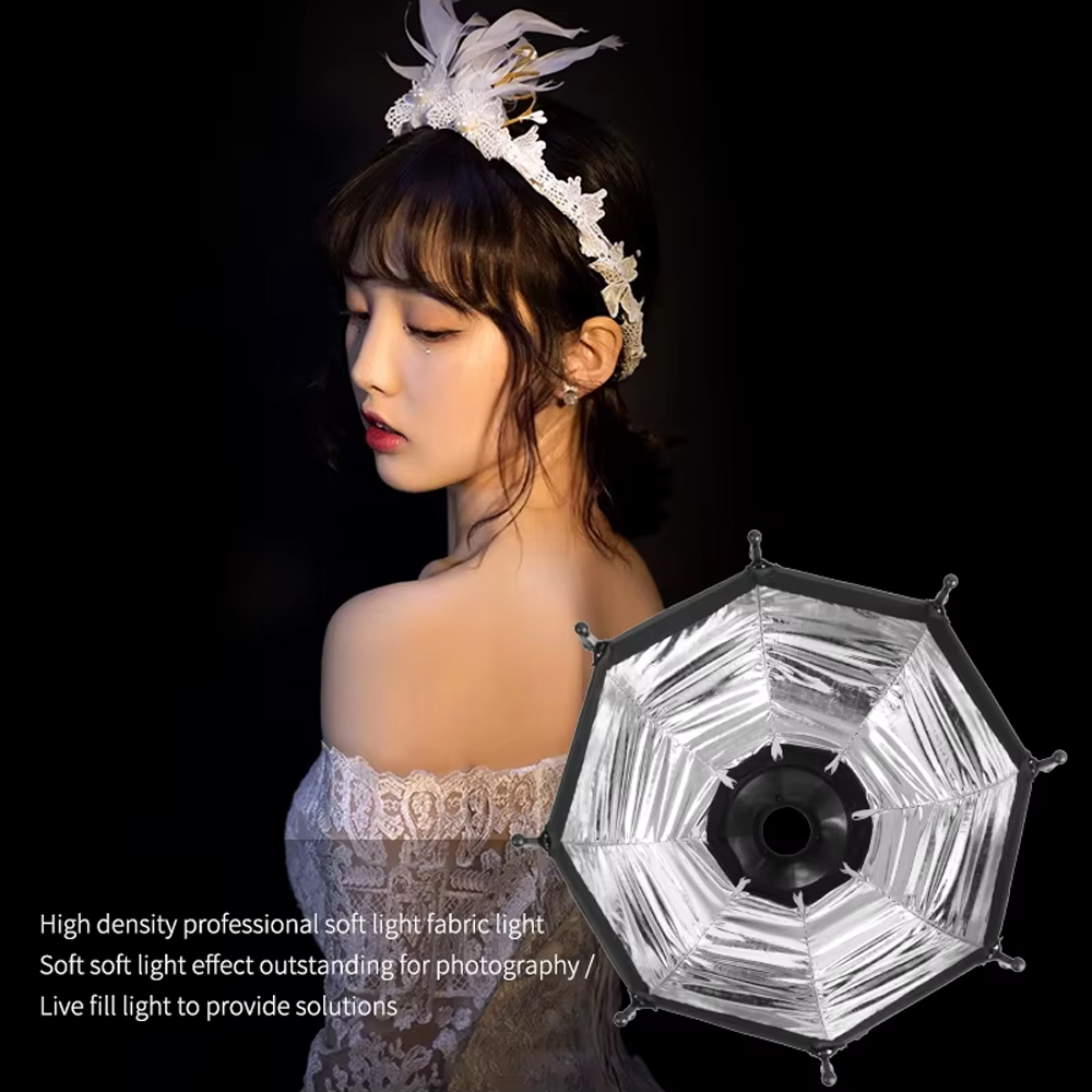 SIDANDE Payung Softbox Diffuser Octagon Mini Portable Bayonet Mount - A23F Gambar produk SIDANDE Payung Softbox Diffuser Octagon Mini Portable Bayonet Mount - A23F