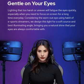 Gambar produk Godox Lampu Fill Light E-Sport LED 3in1 Color Adjustable with APP - ES45
