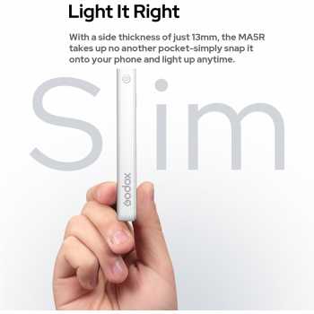 Gambar produk Godox Lampu Fill Light Smartphone Magnetic Power Bank RGBW 4900mAh - MA5R