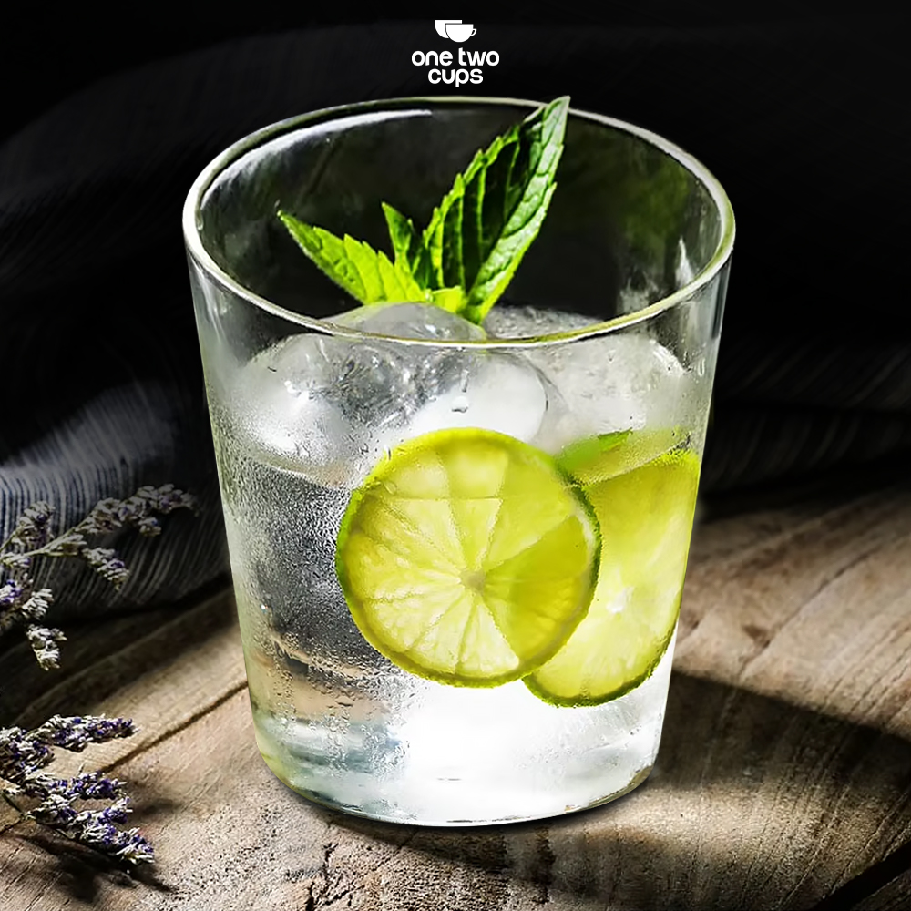 Gambar produk One Two Cups Gelas Whisky Cocktail Thin Bottom Style Rock Glass 320ml - UK32