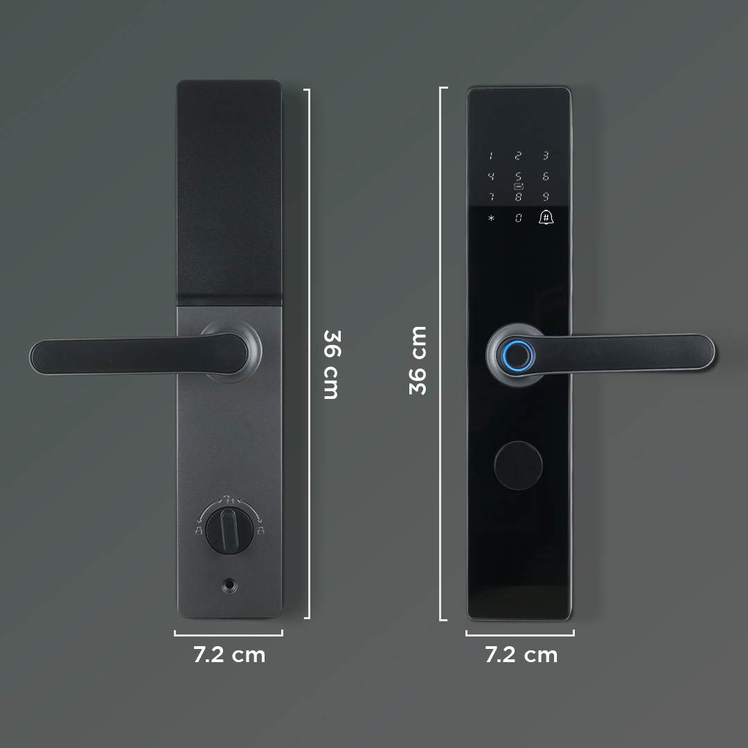 MAISUSTY Smart Door Lock Fingerprint Password Card RFID Alarm - G1F-N9 Gambar produk MAISUSTY Smart Door Lock Fingerprint Password Card RFID Alarm - G1F-N9