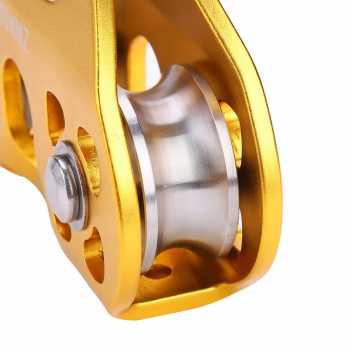 Gambar produk TaffSPORT Double Pulley Tandem Zipline Smooth Surface Aluminium 30kN - ZWA006