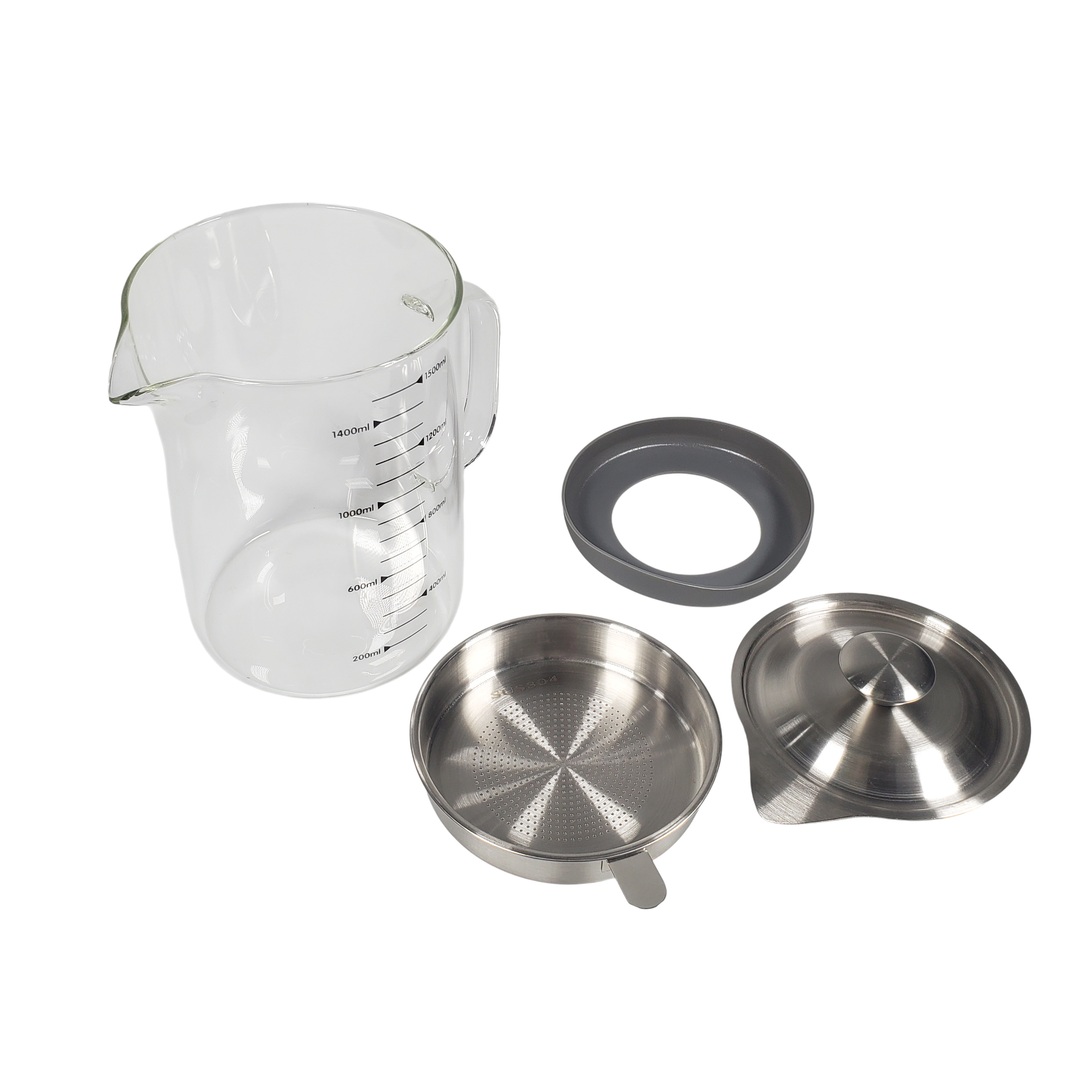 ACEITE Botol Wadah Penyaring Minyak Goreng Kaca Tahan Panas 1500ml - FL26 Gambar produk ACEITE Botol Wadah Penyaring Minyak Goreng Kaca Tahan Panas 1500ml - FL26