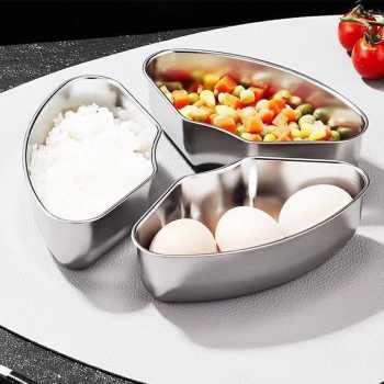 Gambar produk LABRIMP Mangkok Kukus Stainless Steel 410 Steaming Bowl with Lid 3 PCS - LB-300