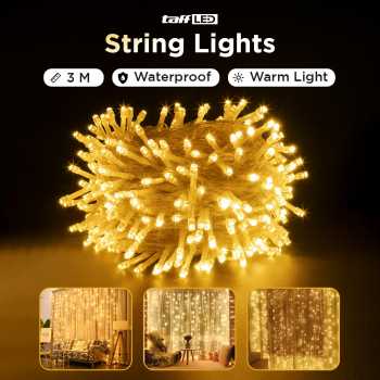 TaffLED Lampu Hias Gorden String Lights Wedding Decoration 3x3M - 300L