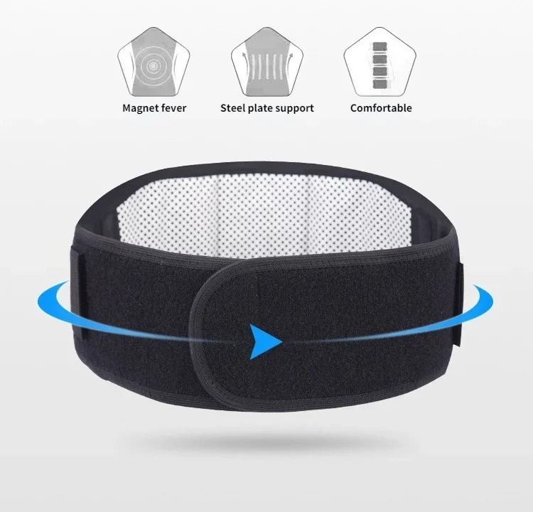 Gambar produk YUE Alat Pijat Sabuk Terapi Panas Pinggang Self Heating Lumbar Support XL - NJR-641