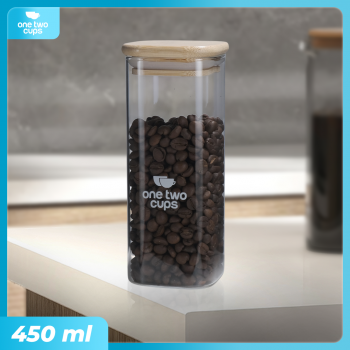 One Two Cups Toples Kaca Penyimpanan Makanan Kedap Udara Storage Jar - HC1019