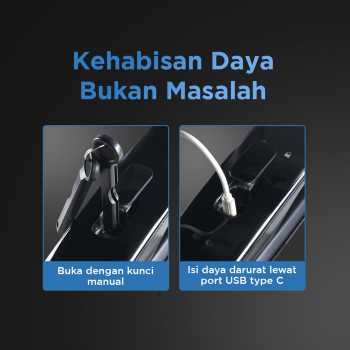 SMARTSTONE Smart Door Lock Fingerprint Face Recognition Tuya App - CS7 Gambar produk SMARTSTONE Smart Door Lock Fingerprint Face Recognition Tuya App - CS7