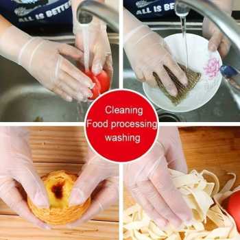 Gambar produk VIE LEN Sarung Tangan Plastik TPE Disposable Food Grade Glove 100 PCS - VL-10
