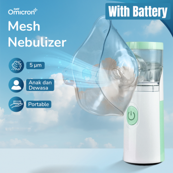 TaffOmicron Alat Terapi Pernapasan Mesh Nebulizer Portable Inhaler - JSL-W303