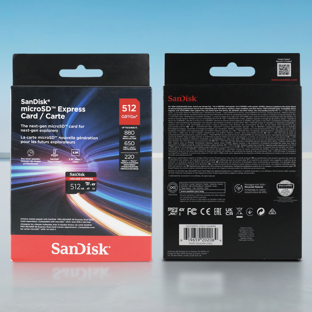 Gambar produk SanDisk microSD Express UHS-I Class 10 U3 880MB/s 512GB - SDSQXFN