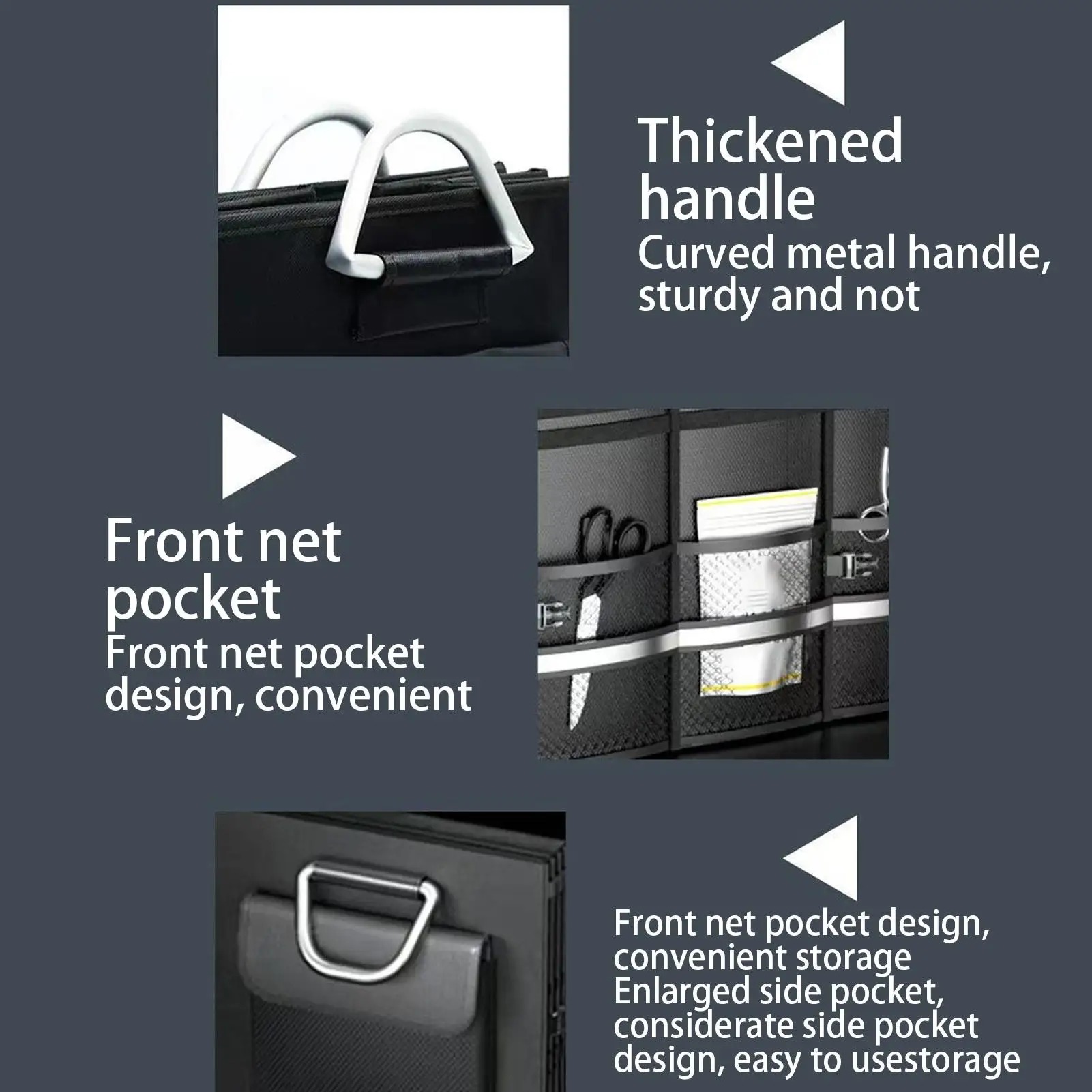 Gambar produk STOYING Tas Organizer Bagasi Mobil Oxford Car Trunk Storage Bag 46L - ST-50