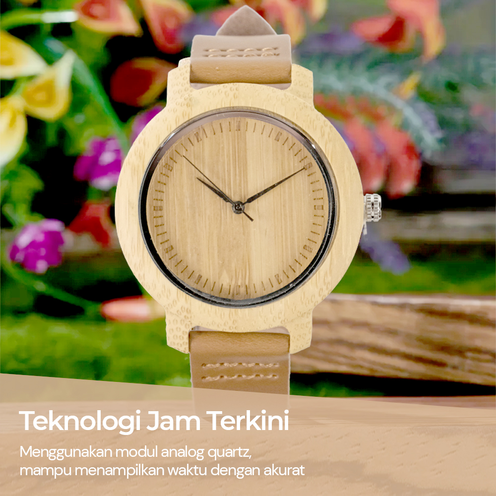 BOBO BIRD Jam Tangan Bambu Analog Wanita - A10 Gambar produk BOBO BIRD Jam Tangan Bambu Analog Wanita - A10