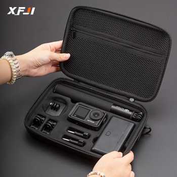 XFJI Tas Kamera Aksi DJI 3/4/5 Pro Hard Shell Action Storage Bag - XF-345