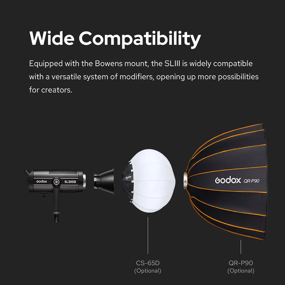 Gambar produk Godox Lampu Studio LED Fill Light 2.4G Wireless Bowens 5600K 200W - SL200III