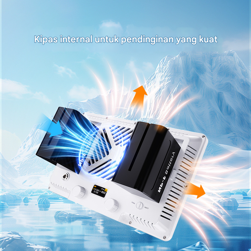 Gambar produk LIYADI Lampu Fotografi LED Portabel RGB Panel Light 100W 9900K - P100C Kit